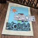 half picture frame cutting dies stencil scrapbooking album paper card embossingZ