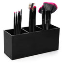 3 Slot Cosmetics Brush Storage Case Acrylic Solid Color Makeup Tools Holder T2G6