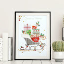 5D DIY Special Shaped Diamond Painting Sled Cross Stitch Mosaic Kits Decor