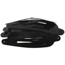 10 Pcs DIY Hairdressing Black Metal Hair Clips Hairclip 67mm x 19mm X6J5
