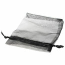 100 black Organza Wedding Favour Bags Jewellery Pouches 9cm x 12cm