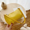 Women Casual Handbag Portable Female Solid PU Totes Shoulder Bag (Yellow)