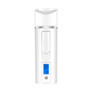 Nano Spray Facial Steamer USB Charging Mini Steam Face Humidifier (White)