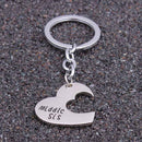 3x/Set Heart Pendant Friendship KeyRings Chains Keychains Family NPft Natural Gw