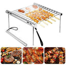 1Set Portable Camping Grill - a Lightweight Multi-Function Universal Barbec