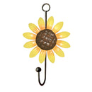 3pcs Heavy Duty Bedroom Iron Art Flower Shape Wall Mounted Coat Hook Universal