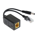 24V to 12V PoE Splitter Adapter, IEEE 802.3af/at Compliant 10/100Mbps, DC 12V