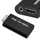 For HDTV PS2 To HDMI Audio Video AV Converter Adapter with 3.5mm Audio Output