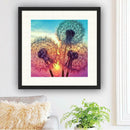 Full Drill Round 5D DIY Diamond Painting Dandelion Embroidery Decor(7313) A