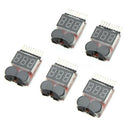 5X 1-8S Indicator RC Lipo Battery Tester Low Voltage Buzzer Alarm