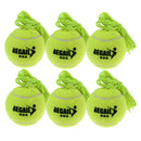 6Pack Tennis Skill Training Exercise Ball Tennis Trainer Practice Ball with Rope