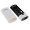 Portable USB Power Bank Battery Charger Case With LED Light White