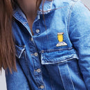 Creative Hedgehog Brooch Badge Fashion Pins Jacket Shirt Ornament (Style 1) A