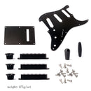 3-layers 11 Holes SSS Guitar Pickguard + Back Plate + Tone Volume Knobs + Screws