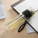 350Ml Travel Drinkware Portable Double Wall Glass Tea Bottle Tea Infuser Gl