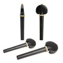 4Pcs Professional Ebony Wood Cello Tuning Pegs Violoncello Musical Intrumen