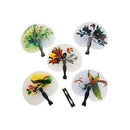 12 - Paper Mini Chinese Oriental Folding Fans - Great Boys Girls Party Loot K8D2