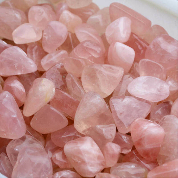 10X Pink Rose Quartz Crystal Tumble Stone Polished Healing Specimen Rock 18-30mm