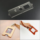 Short Wallet Card Bag Holder Leather Craft Acrylic Template Pattern Stencil