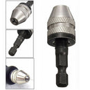 New 1/4 Inch Keyless Drill Bit Chuck Quick Change Adapter Converter Hex Shank