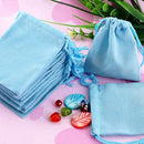 100Pcs Mini Velvet Bags Jewelry Drawstring Bag Gift Pouch Sack 5x7cm 2Colors