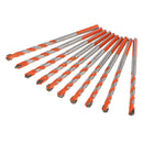 10Pcs Triangle Head Ceramic Glass Tile Drill Bits Set 6mm Spade Drill Bit