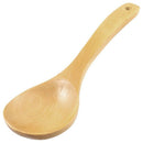 Household Kitchen Wood Round Head Rice Scoop Soup Ladle Spoon 7.5" Long