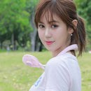 Portable 3 Speed Neckband Fan USB Rechargeable Travel Wearable Air Cooler