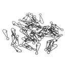 50pcs Fishing Hooked Snaps Lure Connector sMix Fishing Barrel Snaps Tackle