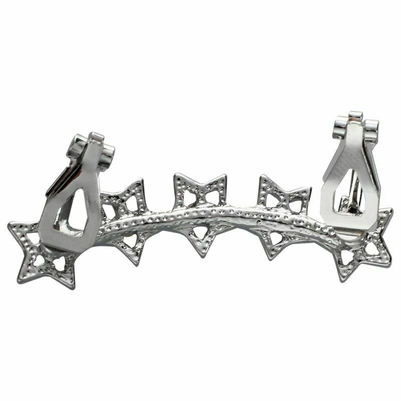 1 x Women's 5-Pointed Star Shape Rhinestone Ear Cuff Wrap Clip Earring---Si