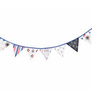 12 Flags 3.2m Pirate Theme Cotton Fabric Bunting Pennant Flags