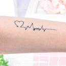heart tattoos temporary ECG tattoo products waterproof disposable tattoo stickï¼D