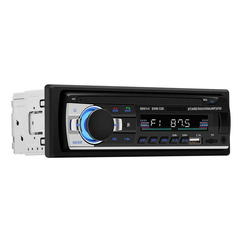 1 DIN Car Radio Bluetooth Handsfree Stereo AUX FM TF Audio MP3 Player Head Unit