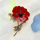 Women Chic Flower Corsage Fashion Rhinestone Party Brooch Clothing Gift A