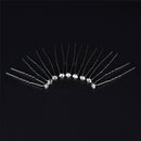 20PCS Clear Crystal Rhinestone Diamante Wedding Bridal Prom Hair Pins Hairpin MO