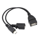 USB 2.0 Data Charge Y Splitter Micro USB Host OTG Cable USB Power Cable