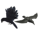 2 x Realistic Flying Hunting Crow Decoy Pest Control Garden Scarer Scarecrow