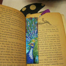DIY Peafowl Special Shaped Diamond Painting Leather Tassel Bookmark Gift