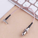 Coaxial RF Connector F-K Female to CRC9 Bent Head Adapter Pigtail Cable