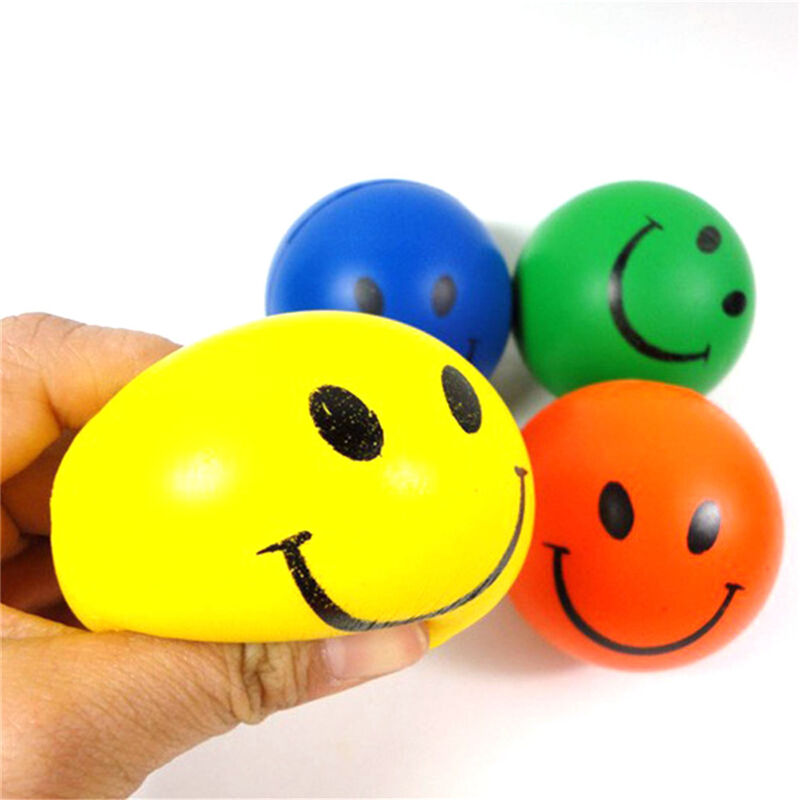 6.3 Squeeze Ball Smile Face Hand Wrist Exercise Stress Relief Venting Bal VGTEUS