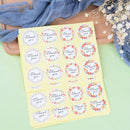120pcs Thank you Flower Seal Stickers DIY Baking Gift Labels Adhesive Stickers Z