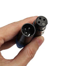 5 Pairs 3 Pin XLR Connector Male And Female Microphone Mic Cable Adapter, Orange