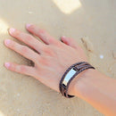 Multilayer Bracelet Men Casual Bracelets Fashion Braided Leather Bracelets