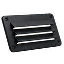 Plastic Slotted 3 Louvre Air Vent, Wall Eaves, Caravan, Boat,Marine 140x79mm