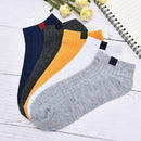 men 10 color woven lable Comfo rtable Cotton Sock Slippers Short Ankle So~S3 Gw