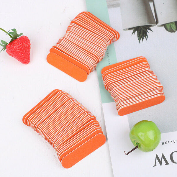 100 Pcs/Set Nail Files Disposable Beauty Care Hygiene Manicure Pedicure  SEAU