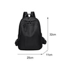 Women Backpack Oxford School Shoulder Bag Travel Casual Rucksack (Black)