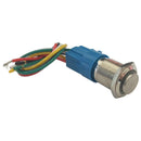 3Pcs 16mm Round Metal Push Button LED Illuminated Switch Green Red Blue IP65