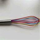 Silicone Mini Whisk Wisk Stainless Steel Handle Home Kitchen Baking Durable QKA