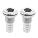2x Stainless Steel Boat Thru Hull Fitting Marine Hose Barb Connector 3/4"